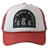 RAWGEAR By Any Means Red & White Two-Tone Classic Snapback Trucker Hat